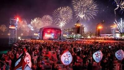 Hundreds of revellers were stranded en route to the concert after police refused entry to shuttle buses on the Palm Jumeirah shortly before midnight. Handout photo