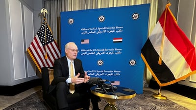US special envoy for Yemen Tim Lenderking during an interview in Amman in April. Reuters