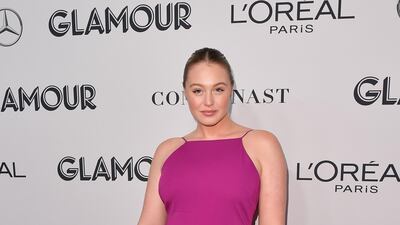 Iskra Lawrence attends the 2019 Glamour Women of the Year Awards in New York City on November 11, 2019. AFP
