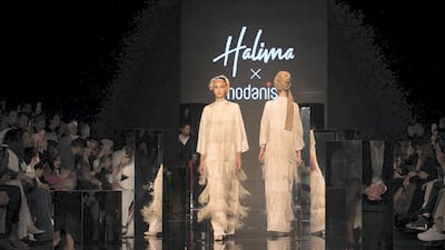 Hijabs by Halima Aden x Modanisa at Istanbul modest fashion week
