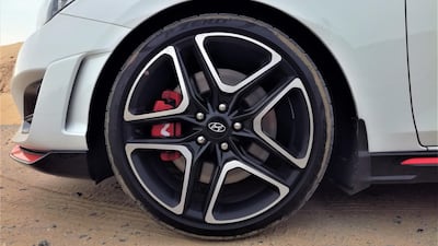 The N upgrade brings a set of 19-inch alloys shod with chunky 235/35 R19 rubber.