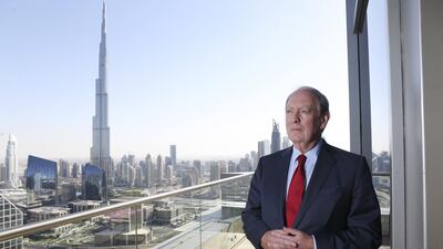 Peter Felix, president of the Association of Executive Search Consultants, at the Shangri-La Hotel in Dubai. Sarah Dea / The National