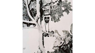 A man of nature: Sheikh Zayed, the founding father, in his element. Courtesy Al Ittihad