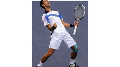 Serbia's Novak Djokovic is playing the best tennis of his life and is a serious threat to Rafael Nadal's No 1 spot. Gabriel Bouys / AFP