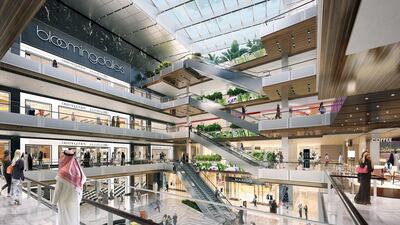 Above, the interior of the Bloomingdales store at Al Maryah Central. Courtesy Gulf Related