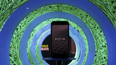 Above, the Katim secure mobile device with comes with a 'hardened' Android operating system on display at the World Mobile Congress. Eric Gaillard / Reuters
