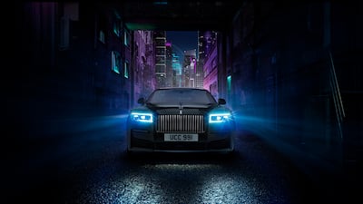 The Black Badge Ghost has all-wheel drive and four-wheel steering.