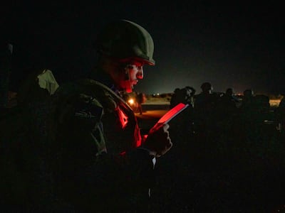 French troops before they fly for Khartoum for the evacuation of about 100 people. AFP