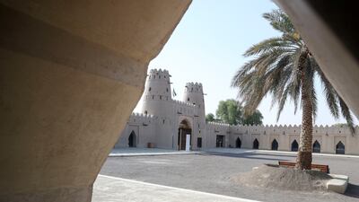 The inner square fort, the mosque and the courtyard were built in 1897 by Sheikh Zayed bin Khalifa Al Nahyan, also known as Zayed the First, to defend Al Ain from enemy forces. Khushnum Bhandari / The National