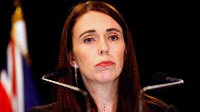 New Zealand Prime Minister Jacinda Ardern addresses a news conference in Wellington. AP