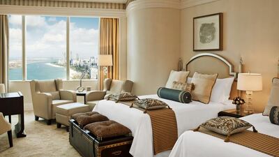 The St Regis has 283 rooms and a presidential suite, eight restaurants and bars, a spa, male and female salons and a helipad. Courtesy Starwood Hotels & Resorts