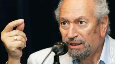 Saad Eddin Ibrahim was sentenced to two years in prison for "tarnishing Egypt's reputation".