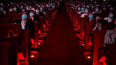 People attend Huawei Connect in Shanghai, China. Reuters