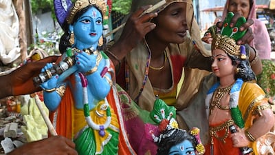 Janmashtami is observed on the eighth day of Krishna Paksha or the waning moon, according to the Hindu calendar, so the date changes every year. AFP