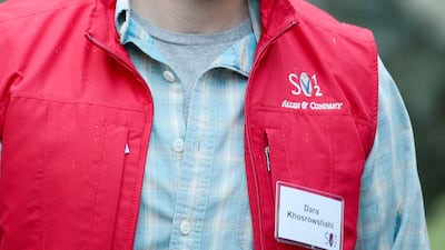 Dara Khosrowshahi, the new chief executive of Uber described himself as a "fighter". Andrew Gombert / EPA