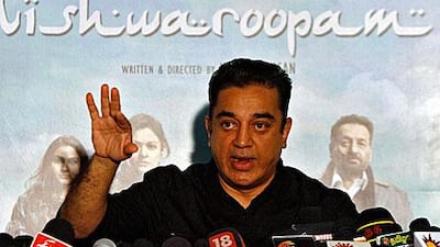 Actor and filmmaker Kamal Hassan is facing protests and court battles in Indian states for his controversial film Vishwaroopam.