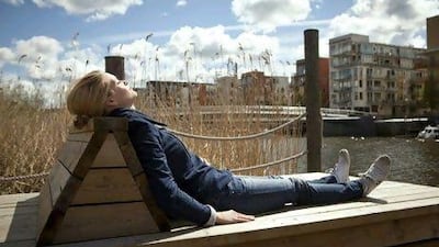 The area's reed park provides a pleasant place to take a quick lunch break. Casper Hedberg for the National