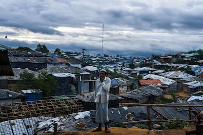 A Rohingya man at Kutupalong camp in Ukhia, near Cox's Bazar in Bangladesh. Chandan Khanna / AFP