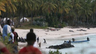 Rescuers in Comoros pictured in 2009 prepare to search the area after the Yemenia Airbus passenger plane crashed into the Indian Ocean off the coast. AP