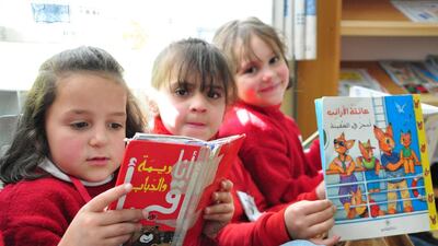 The Dubai Cares Rebuild Palestine. Start with Education campaign includes 50,000 back-to-school kits for Gaza’s children. It is also providing training for teachers to encourage reading. Courtesy Dubai Cares
