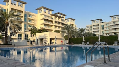 An enticing swimming pool in the grounds