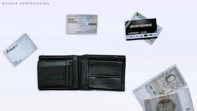 This wallet belongs to Amer, 22, from Bosnia Herzegovina.