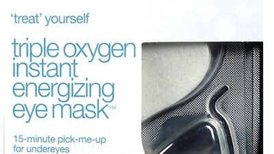 The new triple oxygen instant energising eye mask from bliss.