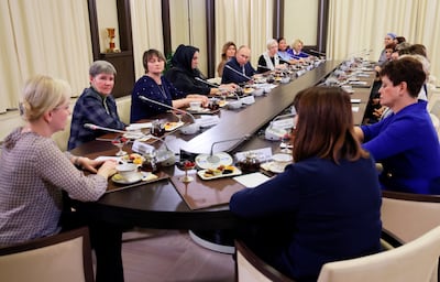 Mother's Day in Russia is celebrated on the last Sunday of November. AP