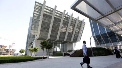 The Financial Building at Sowwah Square on Al Maryah Island in Abu Dhabi. Christopher Pike / The National