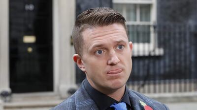 Tommy Robinson, former head of an anti-Islam protest group, has faced pressure on his ability to raise money. AFP