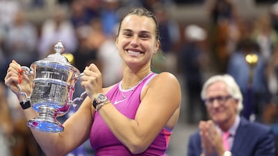 Aryna Sabalenka won her third Grand Slam title by defeating Jessica Pegula in the US Open final. AFP