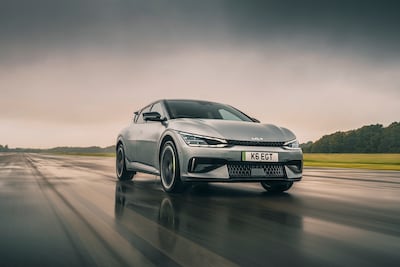 Kia's EV6 is completely decked out in vegan leather. Photo: Kia