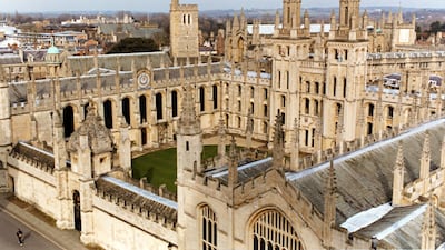 All Souls' College at the University of Oxford, where private school pupils face higher grade barriers to entry. PA