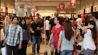 More than 300 brands offered discounts of up to 90 per cent, with most stores open around the clock with hourly specials after midnight.