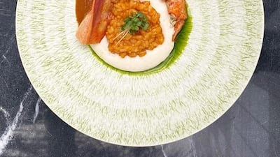 The lobster risotto.