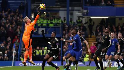 Goalkeeper: Kasper Schmeichel (Leicester) – Made a string of saves, including a crucial late one from Marcos Alonso, as Leicester secured a stalemate at Stamford Bridge. Peter Cziborra / Reuters