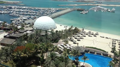 Barasti Beach Bar at Le Meridien Mina Seyahi Beach Resort and Marina. Courtesy of Le Meridien.