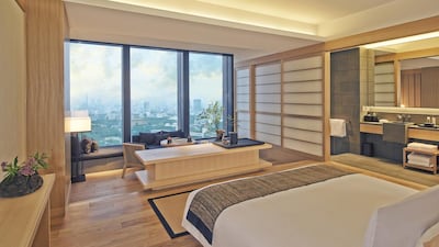 Inside a deluxe room. Courtesy Aman Resorts