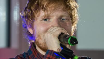Ed Sheeran has had a number of peculiar accidents. Getty Images