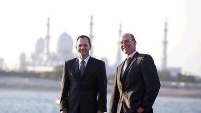 Sven-Olaf Vathje, left, and Klaus Kessler of The Boston Consulting Group International, say HR departments have scope to improve. Silvia Razgova / The National