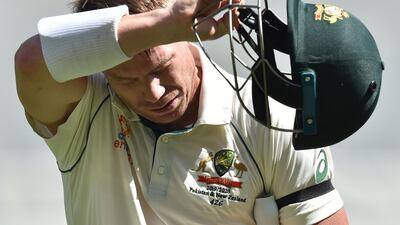 David Warner was struck on the thumb during an Australia nets sesssion but has been declared fit to face New Zealand in the second Test starting Thursday. AFP