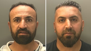 Dilshad Shamo, left, and Ali Khdir have admitted being part of a smuggling ring. NCA; PA Wire