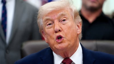 US President Donald Trump at the White House. Reuters