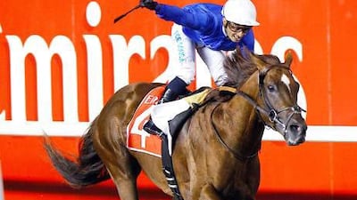 Despite the success of runners such as Hunter's Light, above, in the run-ups to the Dubai World Cup night, Godolphin trainer Simon Crisford is not convinced the Dubai-based organisation will find safety in the number of horses they have entered.