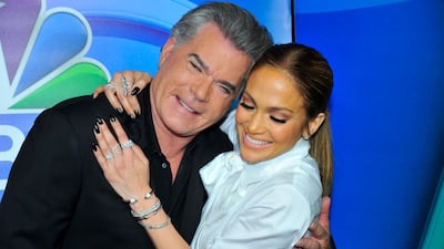 Liotta and Jennifer Lopez in Pasadena, California. AFP