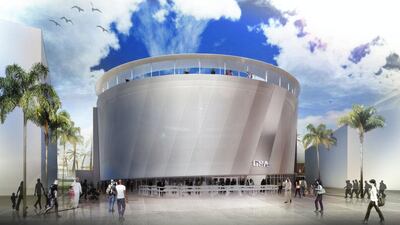 The design for the $60 million US pavilion for Expo 2020 Dubai, as revealed last year. However, funding to build it has still not been secured. Courtesy: USA Expo