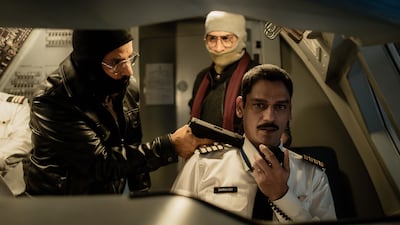 Vijay Varma as captain Sharan Dev in IC 814: The Kandahar Hijack. Photo: Netflix