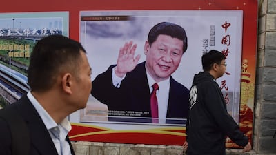 Chinese leader Xi Jinping prepares to embark on a second five-year term this week. AFP