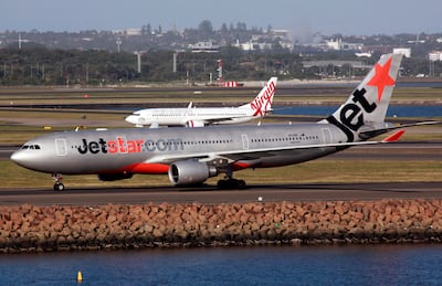 A Jetstar flight departed Auckland on Sunday morning, restarting international flights at the New Zealand airport. Reuters