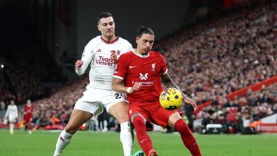 Nothing seemed to be coming off for Nunez despite Liverpool’s dominance with some questionable decisions and passing. Booked. Getty Images